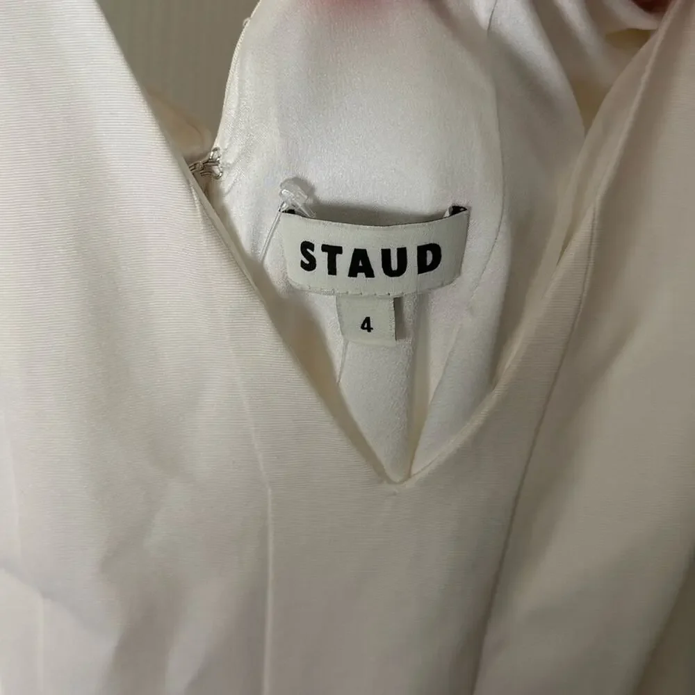 Staud Marieta Dress Ivory 4 - Picture 11 of 12